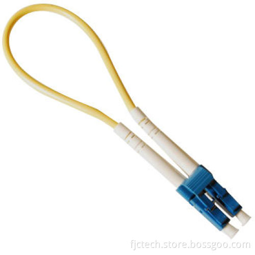 Single-mode Loop Back Fiber-optic Patch Cord, 8 Inches Standard Length